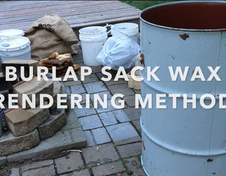 Burlap Bag Method for render wax